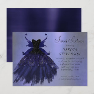Gothic Fairy Indigo Gown Deep Royal Lila Sheen Einladung