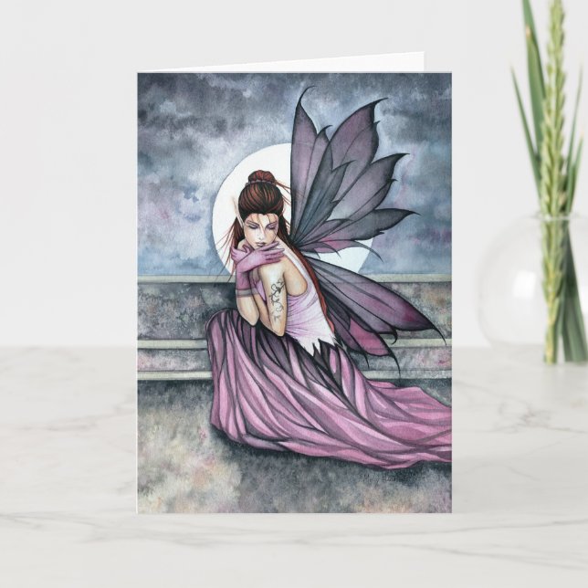 Gothic Fairy Moon Card von Molly Harrison Karte (Vorderseite)