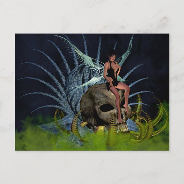 Gothic Fairy Postkarte (Vorderseite)