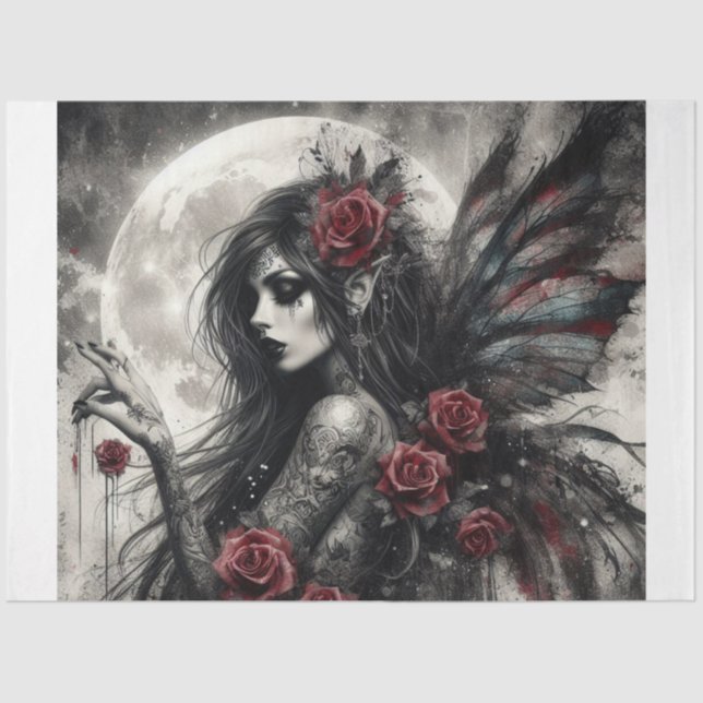 Gothic Fairy Tissue Seidenpapier (Vorderseite)