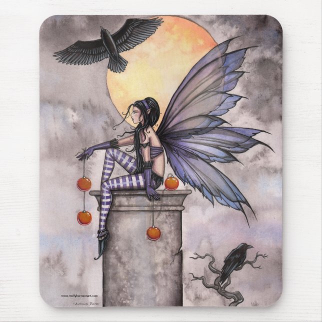 Gothic Fairy und Raven Mousepad (Vorne)