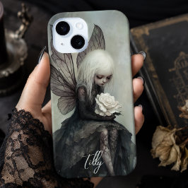 Gothic Fairy & White Rose | Custom Dark Fantasy Case-Mate iPhone Hülle