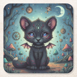 Gothic Fantasy Baby Kit Rechteckiger Pappuntersetzer