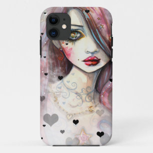 Gothic Fantasy Girl mit Hearts iPhone 5 Fall Case-Mate iPhone Hülle