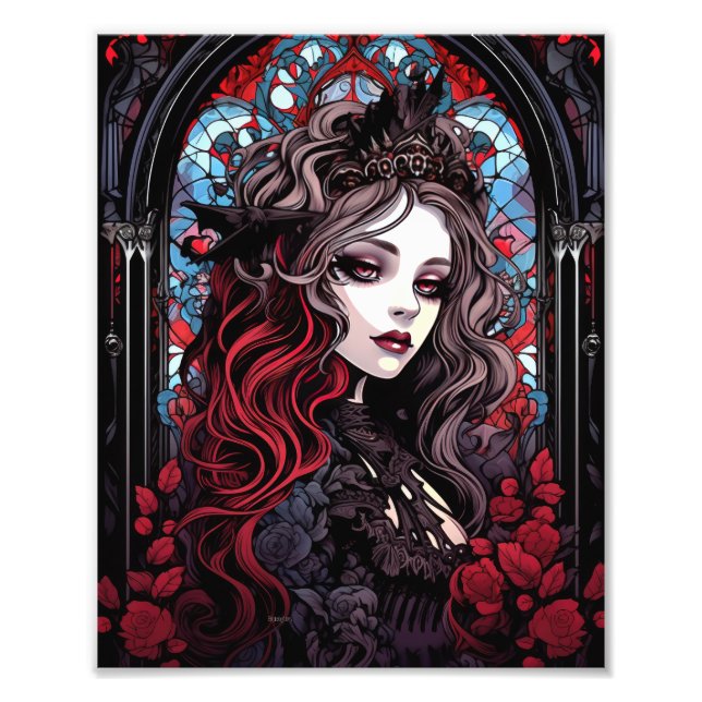 Gothic Fantasy Gothic Girl Darkness Fotodruck (Vorne)