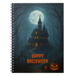 Gothic Fantasy   Spuk Schloss & Misty Monte Lago M Notizblock