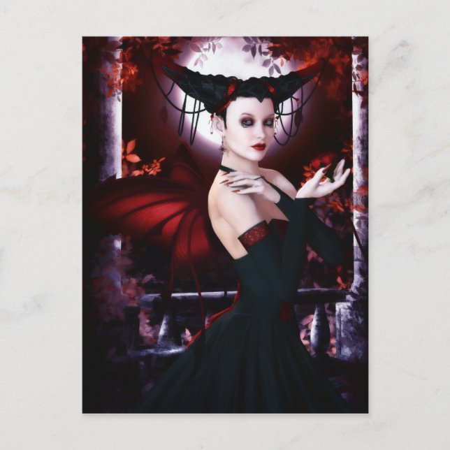 Gothic Fee Magnificence Postcard Postkarte (Vorderseite)