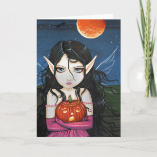 Gothic-Feenkarten-Halloweenkarte Karte