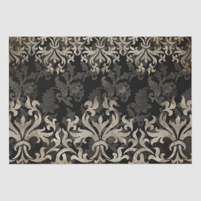 Gothic Filigree Muster Seidenpapier (Vorderseite)