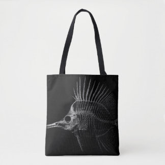 Gothic Fish-Skelett Röntgen-Tasche