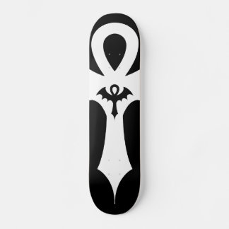 Gothic Fledermaus-Flügel-Ankh Skateboard