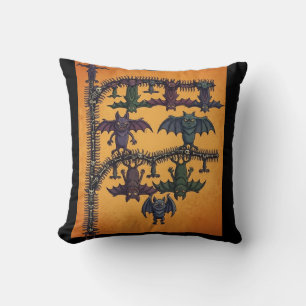 Gothic Fledermäuse Halloween-Tasche Kissen