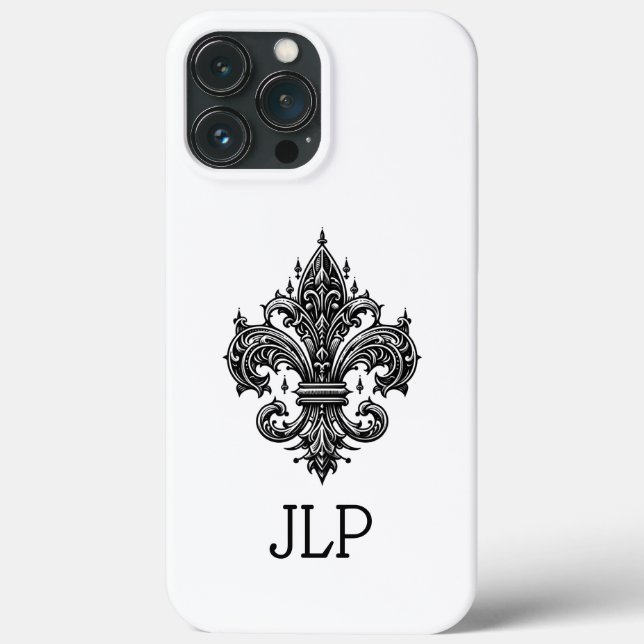 Gothic Fleur-de-lis iPhone Case (Rückseite)
