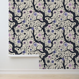 Gothic Floral Art Muster Tapete