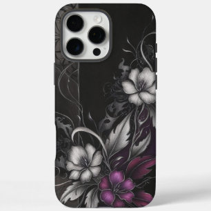 Gothic Floral   Dunkle Blütengestaltung iPhone 16 Pro Max Hülle
