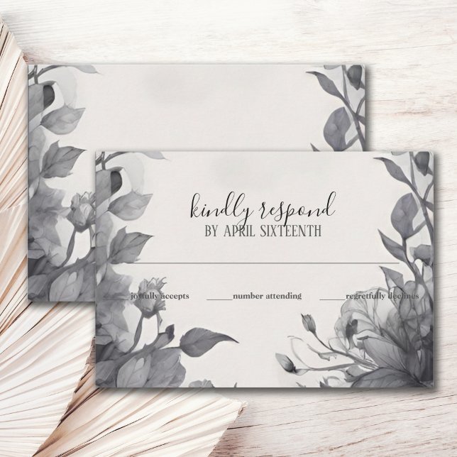 Gothic Floral Garden Gate Pagan Handfasts RSVP Karte (Von Creator hochgeladen)