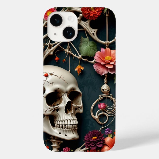 Gothic Floral Harmony Phone Case (Rückseite)
