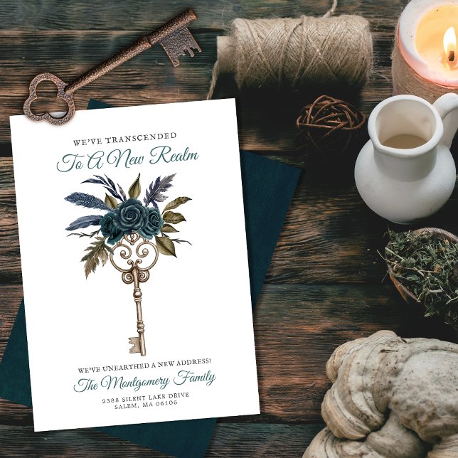 Gothic Floral Key Neue Zuhause Neue Adresse Aquama Ankündigung (Von Creator hochgeladen)