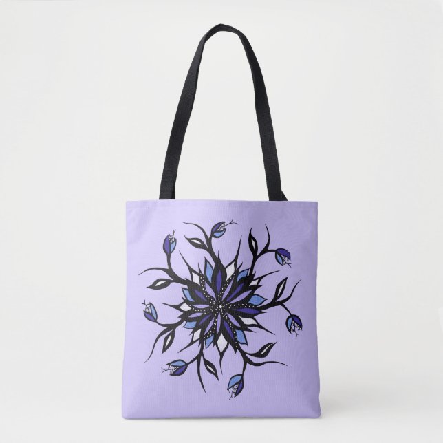 Gothic Floral Mandala Monster und Zähne (Vorderseite)