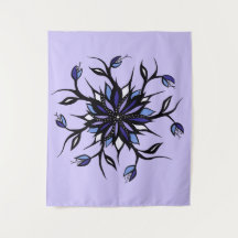 Gothic Floral Mandala Monster und Zähne