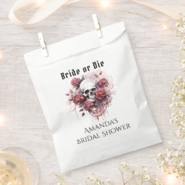Gothic Floral Skull Brautparty Fevor Bag Geschenktütchen