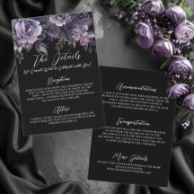 Gothic Floral Wedding Details