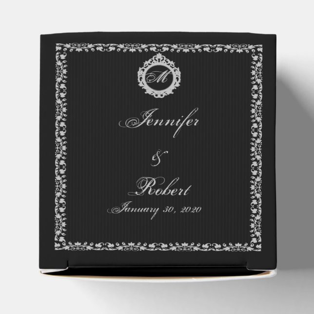 Gothic Frame Monogram Fevor Box Geschenkschachtel (Oben)