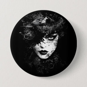Gothic-Frau Button