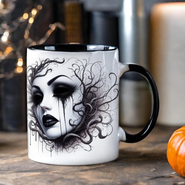 Gothic Frauengesicht Tasse (Von Creator hochgeladen)