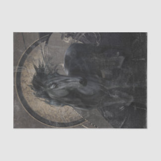 Gothic Friesian Horse Seidenpapier