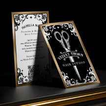 Gothic Friseur im Vintage-Stil Beauty Salon Schwar