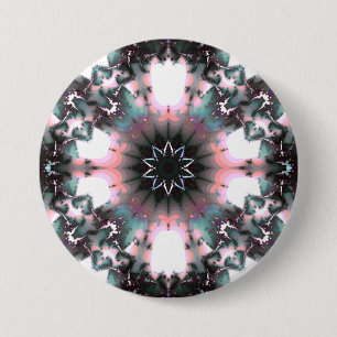 Gothic Frozen Winter Spider Web Button