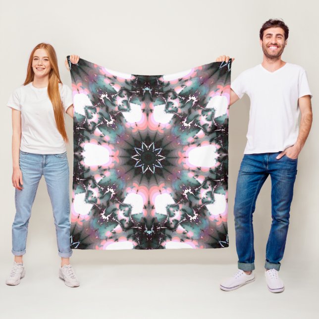 Gothic Frozen Winter Spider Web Fleecedecke (Beispiel)