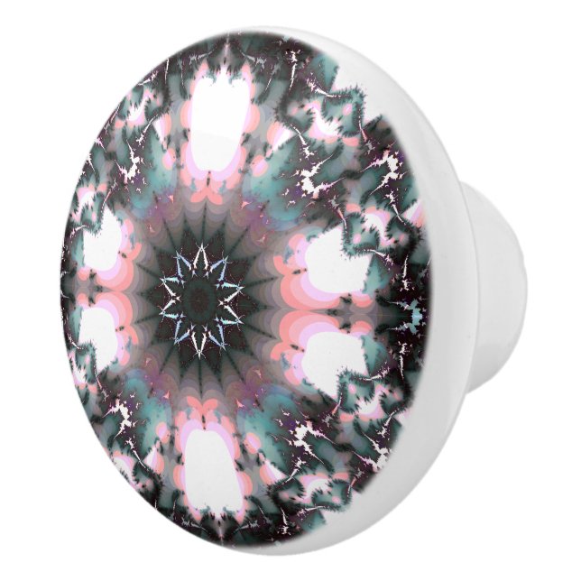 Gothic Frozen Winter Spider Web Keramikknauf (Rechts)