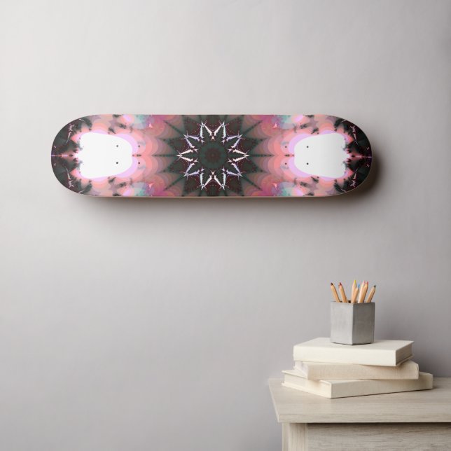 Gothic Frozen Winter Spider Web Skateboard (Wandkunst (Horz))