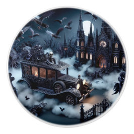 Gothic Funeral Scene Keramikknauf