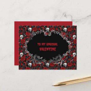 Gothic für meinen ungewöhnlichen Valentinstag Postkarte