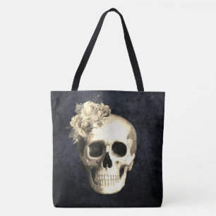 Gothic Galm Floral Skull