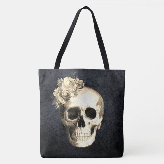Gothic Galm Floral Skull (Vorderseite)