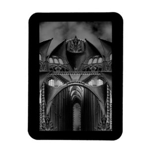 Gothic Gargoyles Spooky Manor Magnet