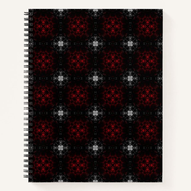 Gothic Gemustert Spiral Notebook Notizbuch (Vorderseite)