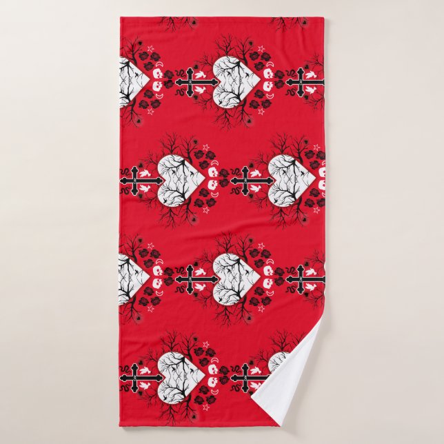 Gothic-Geschenkartikel Badehandtuch (Badehandtuch)