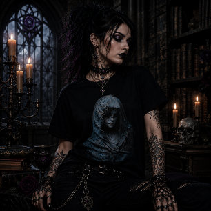 Gothic Gespenstisch Tri-Blend Shirt