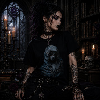 Gothic Gespenstisch Tri-Blend Shirt