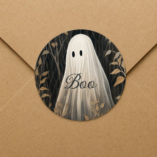 Gothic Ghost Halloween Runder Aufkleber