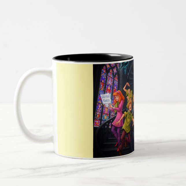 Gothic Ghost Hunt Zweifarbige Tasse (Links)