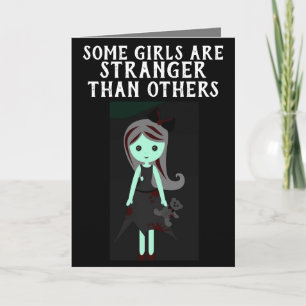 GOTHIC GIRL GEBURTSTAGSKARTEN KARTE