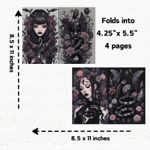 Gothic Girl Goth Junk Scrapbook 4