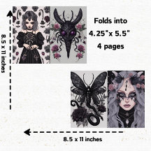 Gothic Girl Goth Junk Scrapbook 5