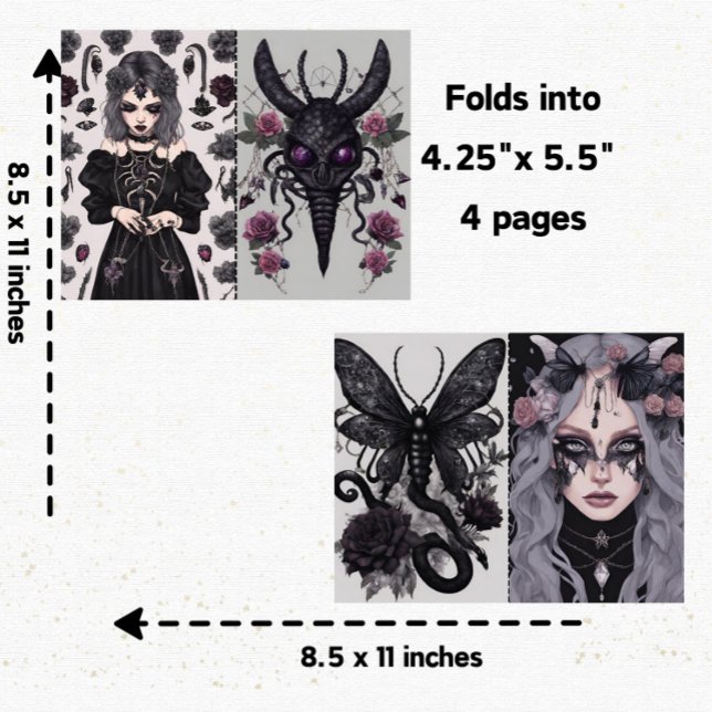 Gothic Girl Goth Junk Scrapbook 5 (Von Creator hochgeladen)